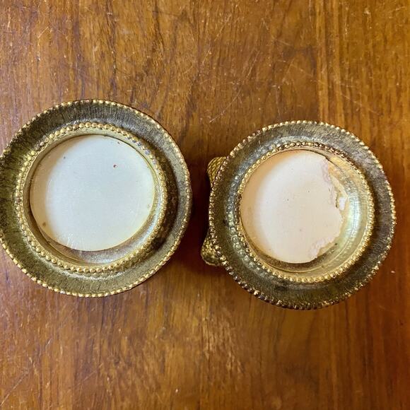 Vintage Brass Ornate Candlestick Holders 2.5” Set Of 2 Baroque-style - Picture 5 of 5